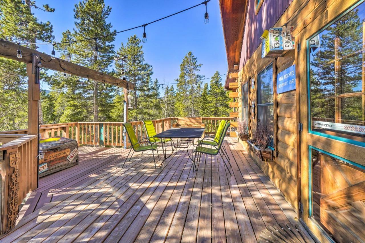 Secluded Black Hawk Log Cabin With Fire Pit! Exterior foto